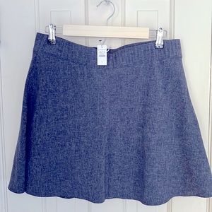 Talbots Large, Blue Heathered Skort NWT